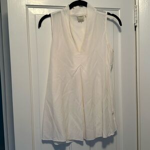Ecru silk top
